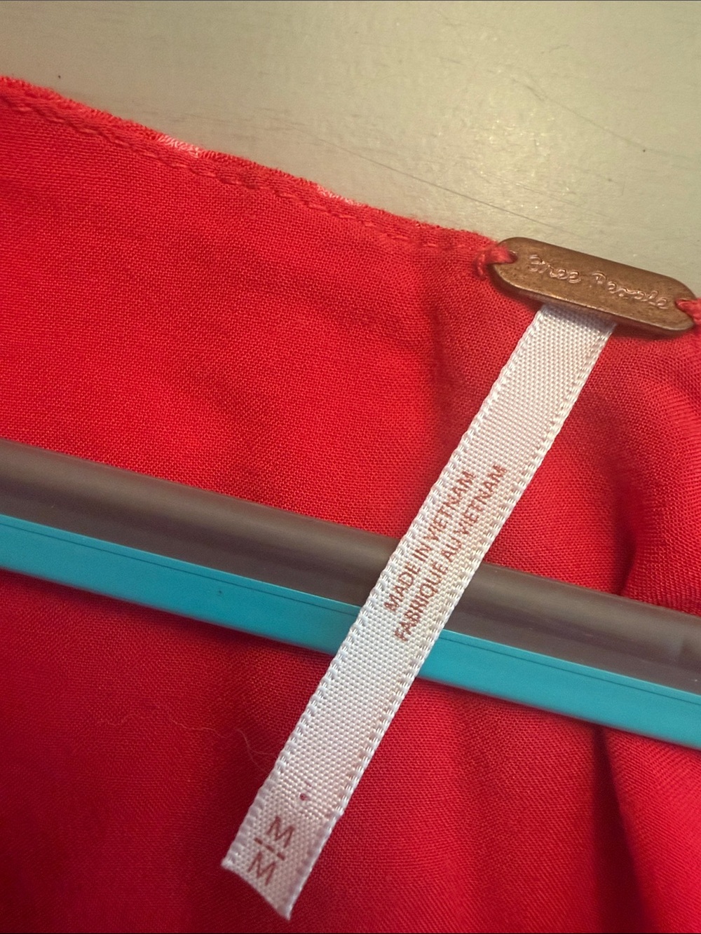 Free People Red Geometric Maxi Dress - Picture 3 of 4